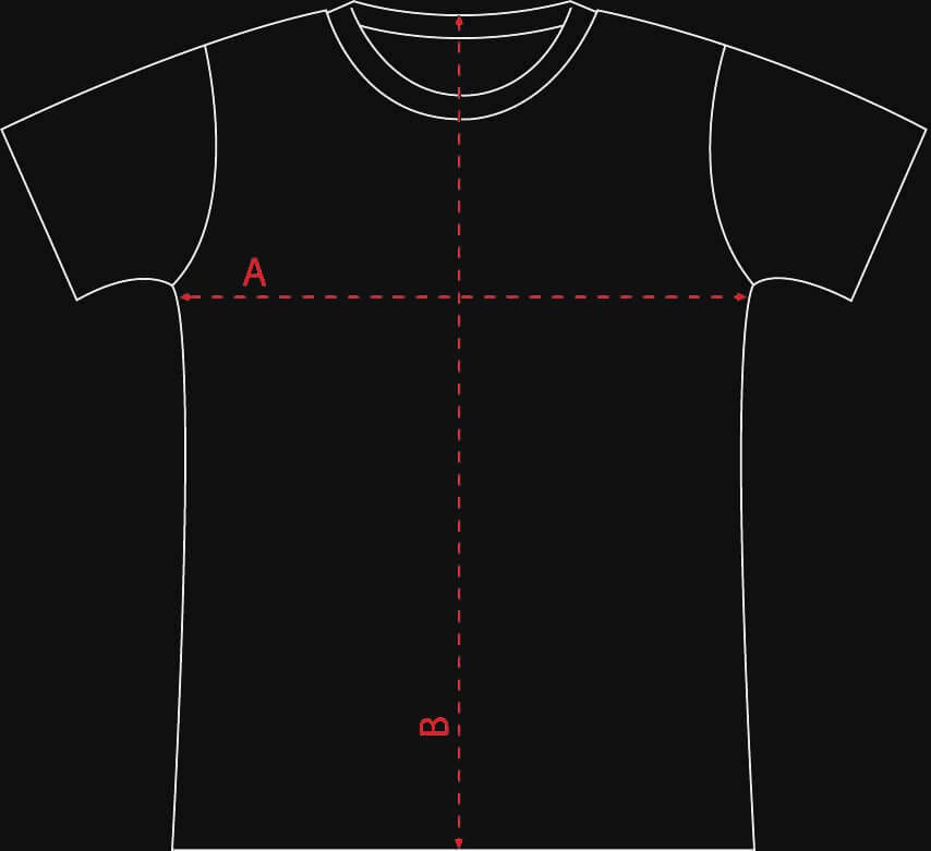 Dimenzije rock majici - Rocker.rs merch