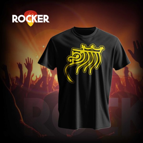 Hornsman Coyote crna majica sa žutim printom, reggae dub merch, 100% pamuk, limitirana muzička garderoba | Rocker.rs merch
