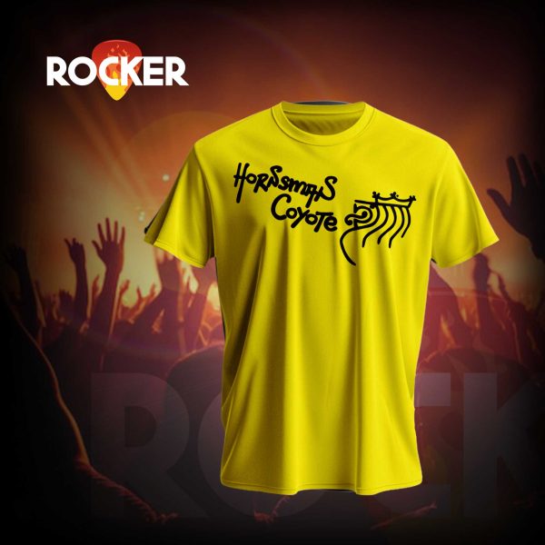 Hornsman Coyote žuta majica sa crnim logoom, reggae dub merch, 100% pamuk, roots garderoba | Rocker.rs merch